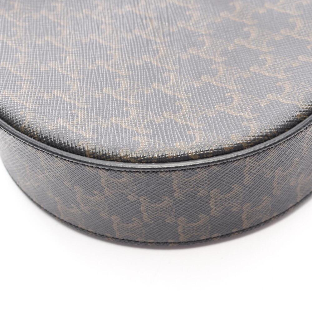 Celine Triomphe Round Purse Shoulder Bag Handbag Coated Canvas Leather Women'... - Picture 8 of 8